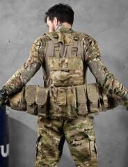 Single Sword Çeçen Yeleği – Arkası Çantalı & İlk Yardım Çantalı Hücum Yeleği