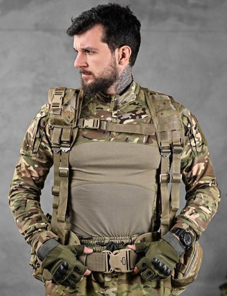 Single Sword Çeçen Yeleği – Arkası Çantalı & İlk Yardım Çantalı Hücum Yeleği MULTİCAM