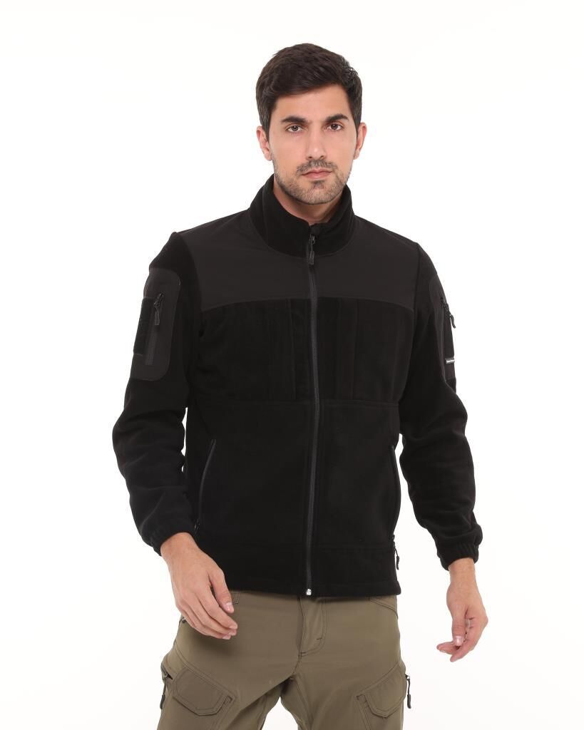 Single Sword Erkek&Kadın Tactical Garni Polar Mont-Hırka-Ceket SİYAH - 3XL