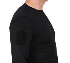 Single Sword Bisiklet Yaka Uzun Kollu  Basic&Taktik Erkek T-shirt SİYAH - M