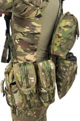 Çeçen Yeleği Silah Kılıflı MULTİCAM