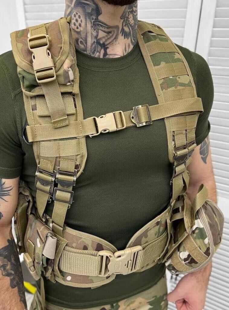 Çeçen Yeleği Arkası Çantalı HAKİ