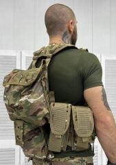 Çeçen Yeleği Arkası Çantalı HAKİ