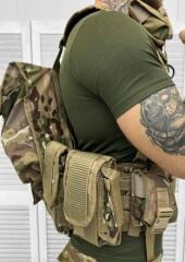 Çeçen Yeleği Arkası Çantalı MULTİCAM