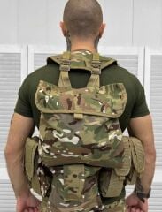 Çeçen Yeleği Arkası Çantalı MULTİCAM