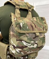 Çeçen Yeleği Arkası Çantalı MULTİCAM