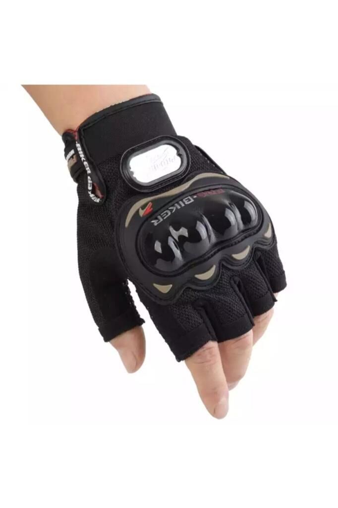 PRO BIKER DARBELİ YARIM PARMAK BEDENLİ SİYAH - M