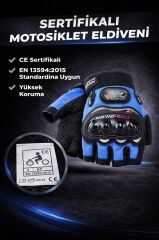 PRO BIKER DARBELİ YARIM PARMAK BEDENLİ M - MAVİ