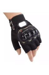 PRO BIKER DARBELİ YARIM PARMAK BEDENLİ SİYAH - L