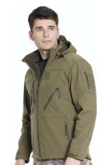 Çapraz Cepli Askeri Tactical Softshell Polar Mont BEJ - S