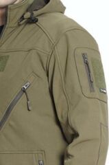 Çapraz Cepli Askeri Tactical Softshell Polar Mont HAKİ - S