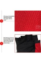 PRO BIKER DARBELİ YARIM PARMAK BEDENLİ L - KIRMIZI