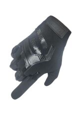Adventure Tam Parmak Dokunmatik Özellikli Eldiven SİYAH - XL