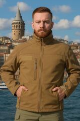 Single Sword Su ve Rüzgar Geçirmez Tactical Softshell Mont HAKİ - 2XL