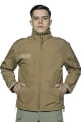 Single Sword Su ve Rüzgar Geçirmez Tactical Softshell Mont BEJ - S