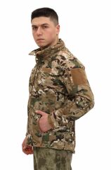 Single Sword Su ve Rüzgar Geçirmez Tactical Softshell Mont MULTİCAM - S
