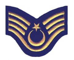 Single Sword Jandarma Harici Rütbe Nakış UZM.ÇVŞ.8