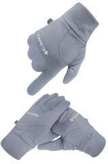 Tam Parmak Softshell Dokunmatik Parmak Özellikli Eldiven GRİ