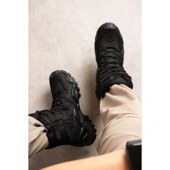 SS602 Fermuarlı/bağcıklı Taktik/outdoor Unisex Kışlık Polis Siyah Bot SİYAH - 47