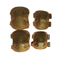 Single Sword Balistik Koruyucu Dizlik ve Dirseklik Takımı KAHVE