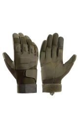 Taktik Tam Parmak Dokunmatik Eldiven-Motosiklet-Bisiklet-Spor-Outdoor-Eldiven HAKİ - M