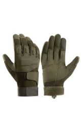 Taktik Tam Parmak Dokunmatik Eldiven-Motosiklet-Bisiklet-Spor-Outdoor-Eldiven HAKİ - XL