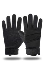 Taktik Tam Parmak Dokunmatik Eldiven-Motosiklet-Bisiklet-Spor-Outdoor-Eldiven SİYAH - XL