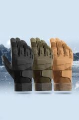 Taktik Tam Parmak Dokunmatik Eldiven-Motosiklet-Bisiklet-Spor-Outdoor-Eldiven SİYAH - XL