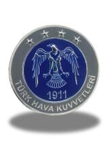 Türk Hava Kuvvetleri 9,5 cm Yuvarlak Arkası Cırtlı Plastik Arma Patch