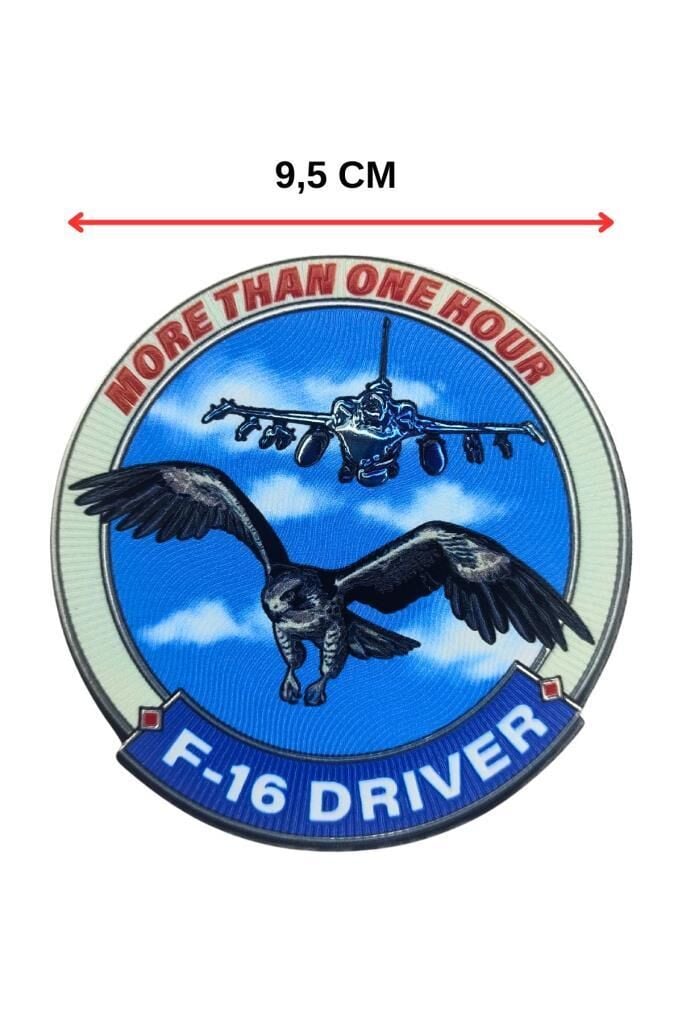 More Than One Hour F-16 Driver Plastik Arma Patch