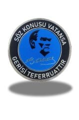 Söz Konusu Vatansa Gerisi Teferruattır'' Cırtlı Arma Patch 9,5