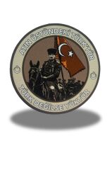 Atın Üstündeki Türk’tür, Türk Değilse Yüktür  Cırtlı Arma Patch 9.5 cm