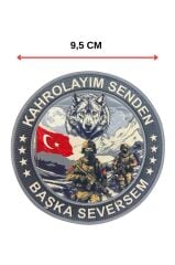 Kahrolayım Senden Başka Seversem - Kabartmalı Plastik Cırtlı Arma 9,5 cm