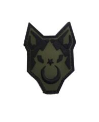 Single Sword 3D Plastik Kurt Kol Arması - Cırtlı Arma Peç KIRMIZI