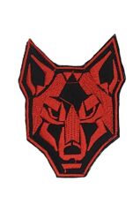 Single Sword Nakış Patch - Kurt Peç SİYAH-MAVİ