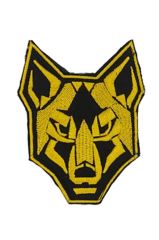 Single Sword Nakış Patch - Kurt Peç SİYAH-BEYAZ