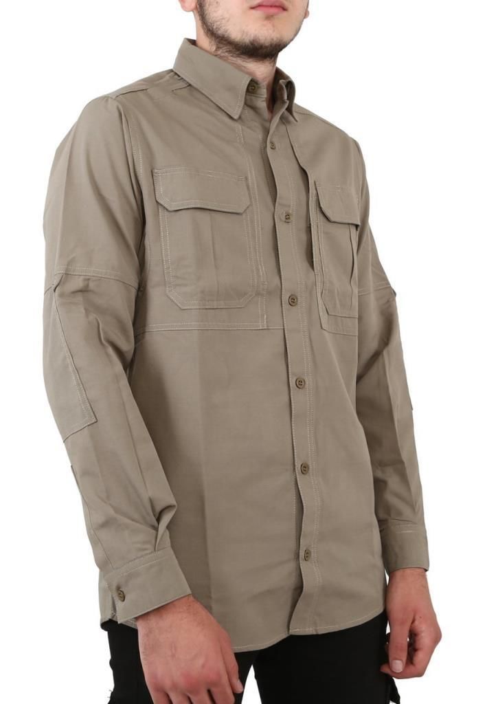 North Mountain Outdoor Taktik Erkek Gömlek Commander Model BEJ - 3XL