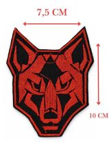 Single Sword Nakış Patch - Kurt Peç KIRMIZI-SİYAH