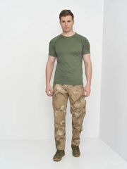 Single Sword SS Yakasıız Kısa Kol Tişört – LACOS Kumaş HAKİ - XL