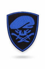 Single Sword Nakış Patch - Büyük Boy Bere-Bıçak Peç YEŞİL-HAKİ