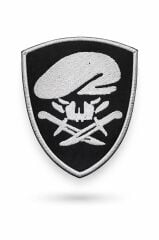 Single Sword Nakış Patch - Büyük Boy Bere-Bıçak Peç YEŞİL-HAKİ