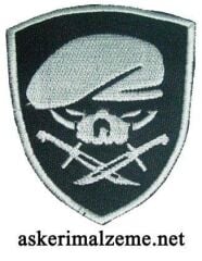 Single Sword Nakış Patch - Büyük Boy Bere-Bıçak Peç YEŞİL-HAKİ