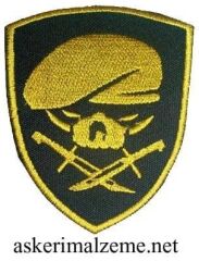 Single Sword Nakış Patch - Büyük Boy Bere-Bıçak Peç YEŞİL-HAKİ