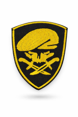 Single Sword Nakış Patch - Büyük Boy Bere-Bıçak Peç KIRMIZI-SİYAH