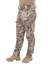 Single Sword Outdoor Softshell Su&Rüzgar  Geçirmez Taktik Erkek Pantolon (İçi Polarlı) PİKSEL - L