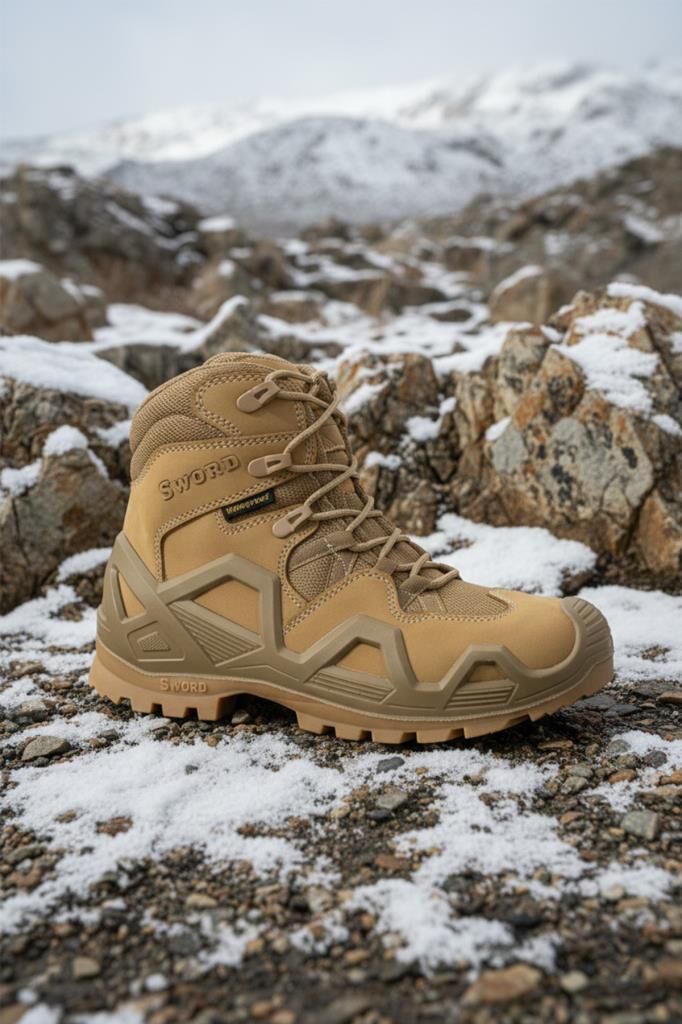 Single Sword SS611 Su Geçirmez Asker Polis Kısa Tactical Bot 36 - BEJ