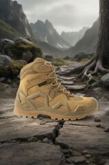 Single Sword SS611 Su Geçirmez Asker Polis Kısa Tactical Bot 36 - BEJ