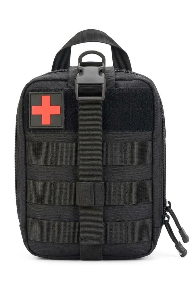 Single Sword Su Geçirmez Taktik Medikal İlk Yardım Çantası (Boş) SİYAH
