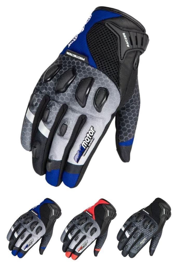 Madmotor MT-21 Protection Taktik Motosiklet Eldiveni Dokunmatik Kaymaz Korumalı Erkek Eldiveni L - MAVİ
