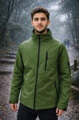Single Sword Taktik Outdoor Softshell Yağmurluk Mont – Suya Dayanıklı, Kapüşonsuz Haki HAKİ - 3XL